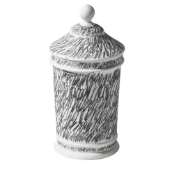 Post Scriptum Black & White Vase with Lid by Formafantasma