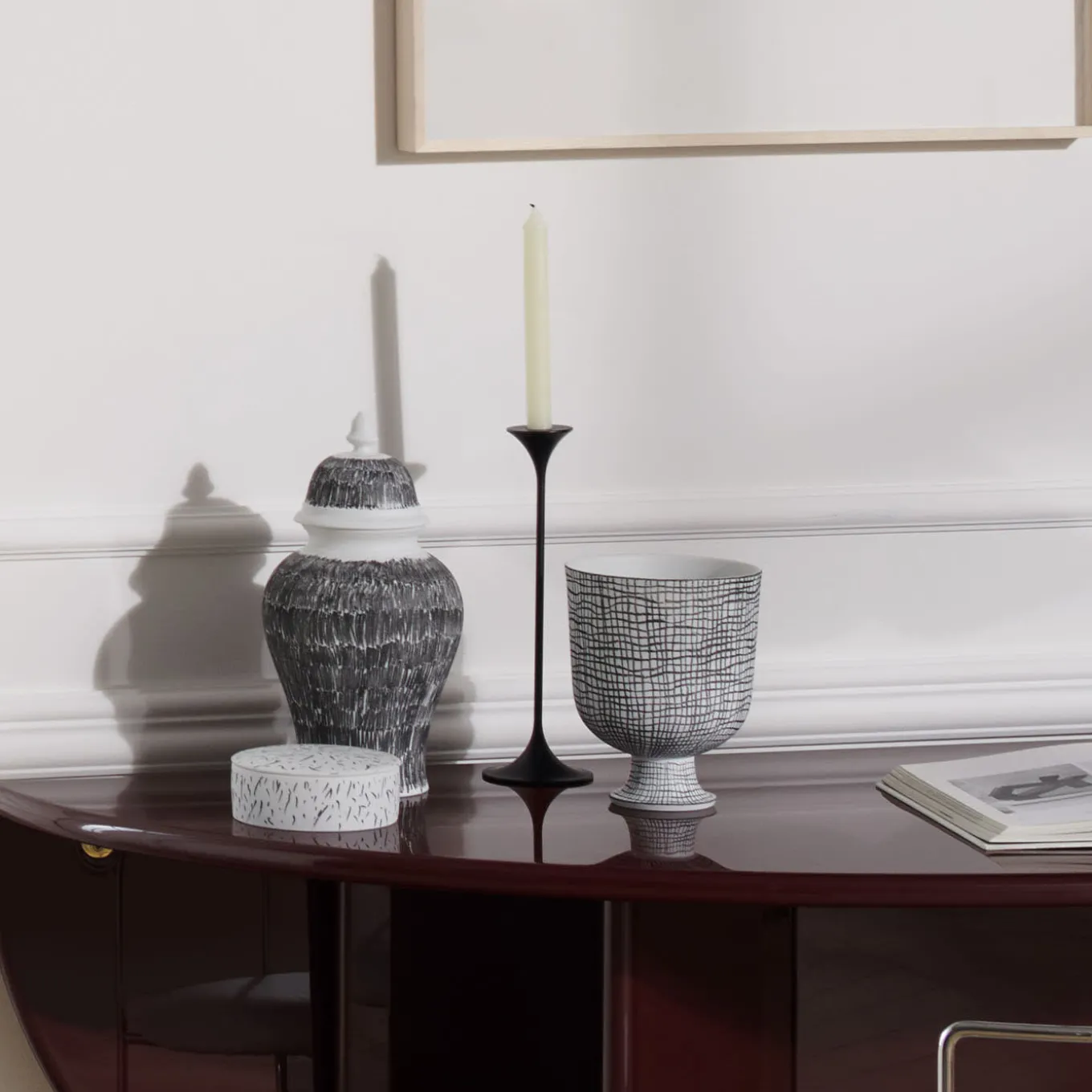 Post Scriptum Black & White Potiche by Formafantasma