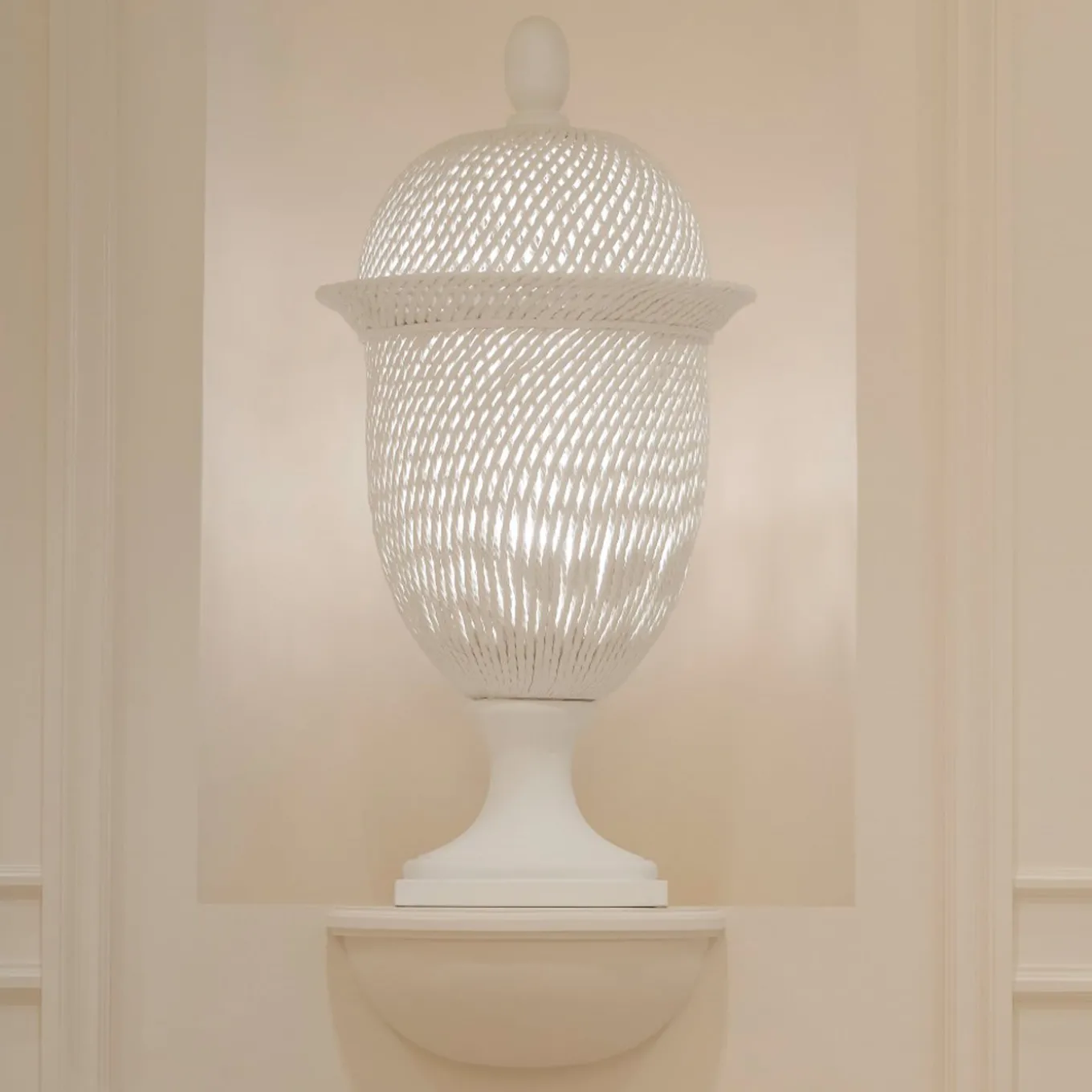 Potiche Palladio White Table/Floor Lamp