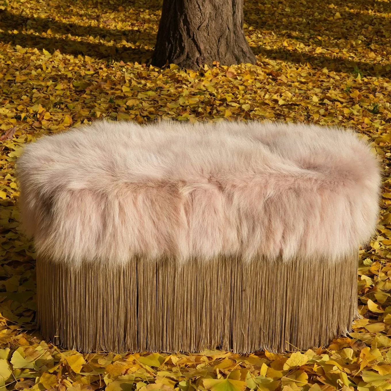 Powder Pink Bench by Lorenza Bozzoli