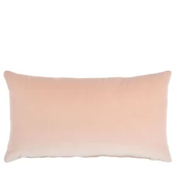 Powder Pink Cotton Velvet Longue Cushion