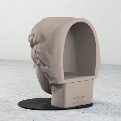 Powder-Colored Betti Stool by Marialaura Rossiello Studio Irvine