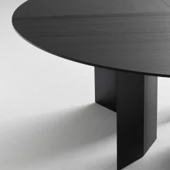 Praia Round 180 Black Wood Dining Table