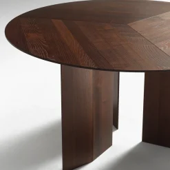 Praia Round 140 Wood Dining Table