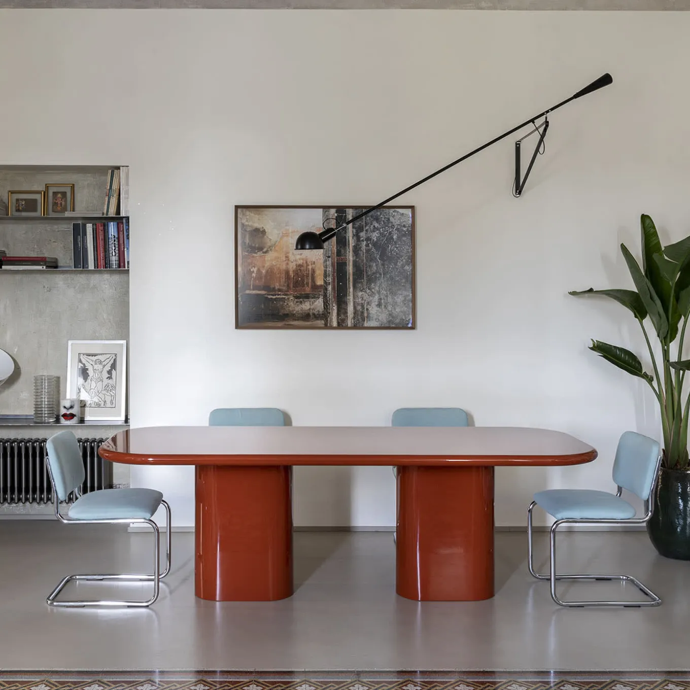 Pranzo Red Dining Table