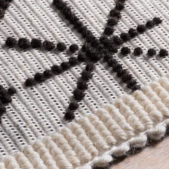 Prato Black and White Rug by Carolina Melis