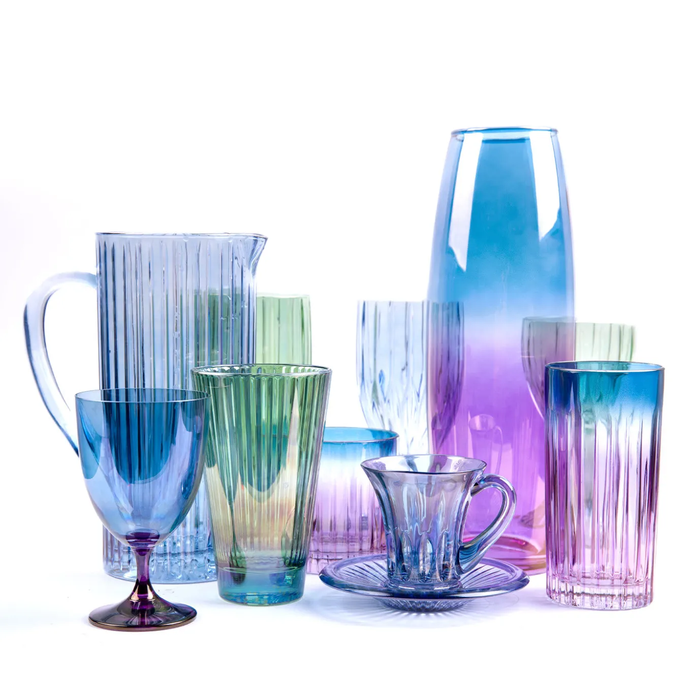 Prestige Blue Ridged Pitcher