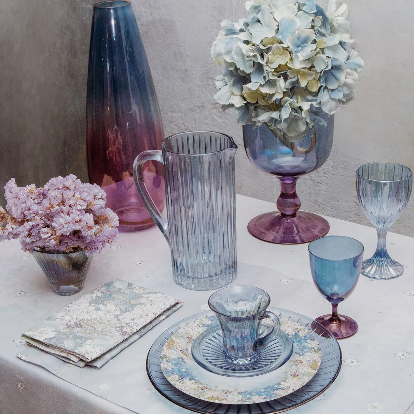 Prestige Blue Ridged Pitcher