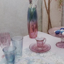 Prestige Set of 2 Transparent Pink Espresso Cups