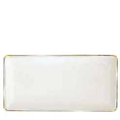 Preta Oro Set of 6 Milk Rectangular Plates 30cm