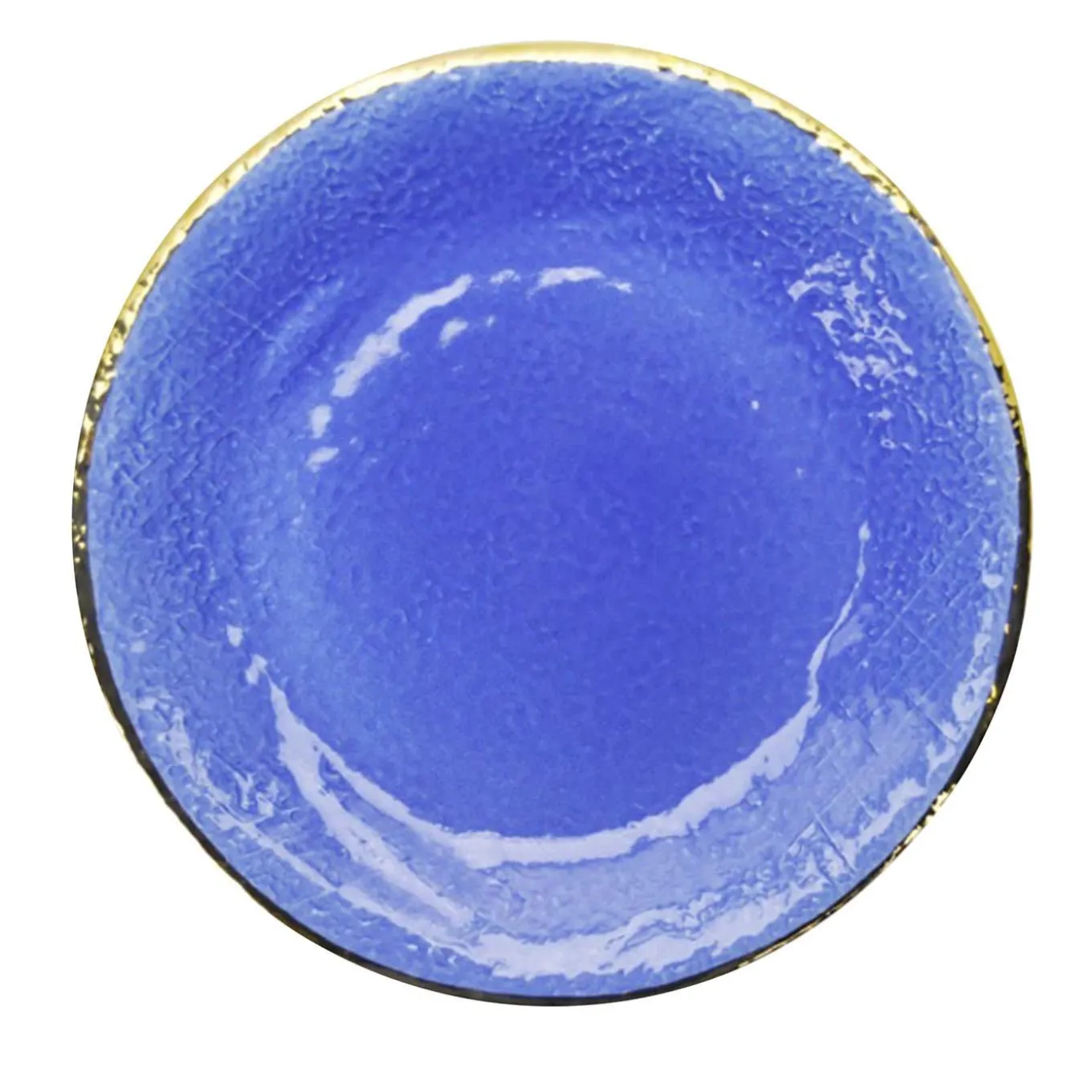Preta Oro Set of 6 Round Blue Plates 31cm