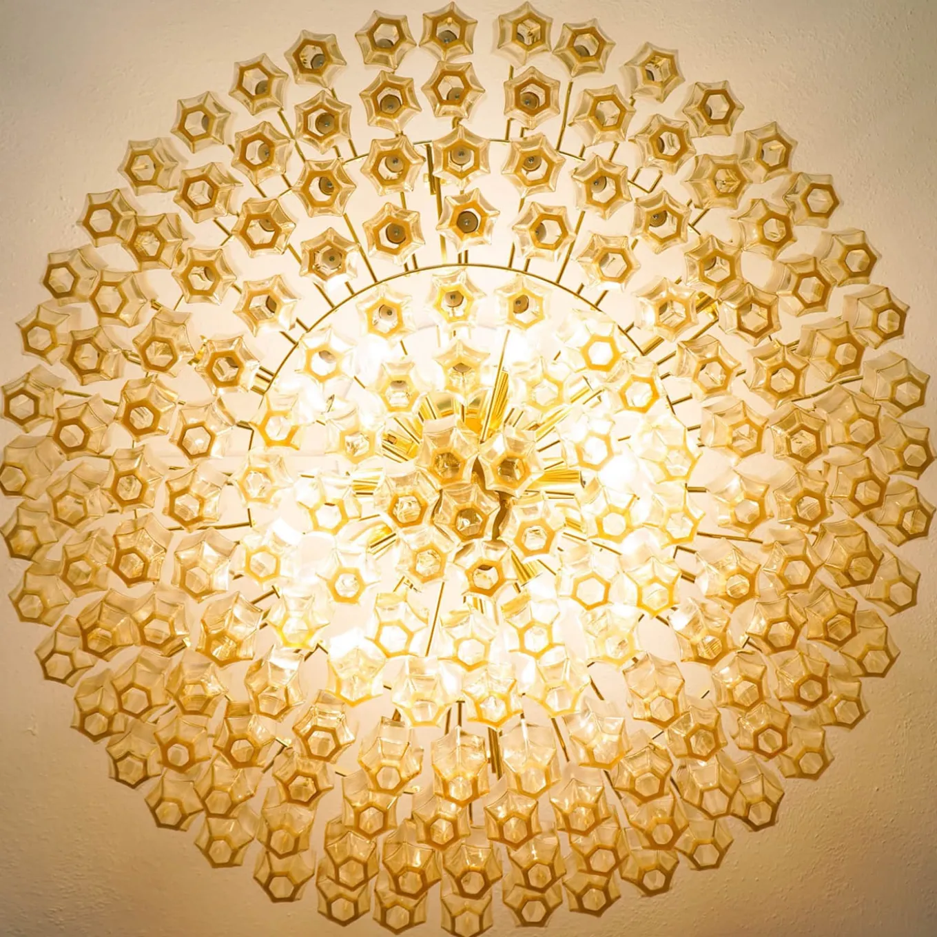 Prismatico 12-Light Amber Ceiling lamp