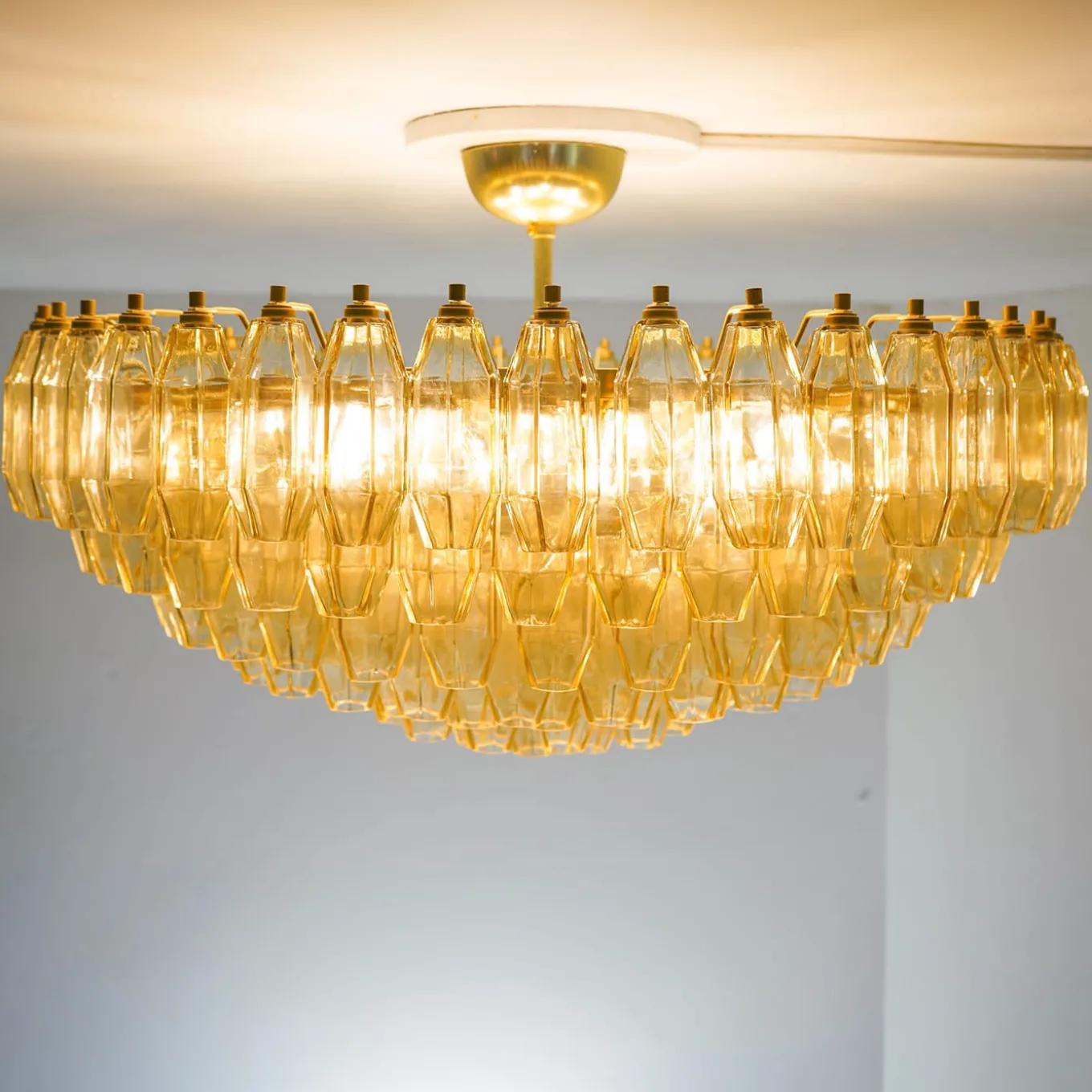 Prismatico 12-Light Amber Ceiling lamp