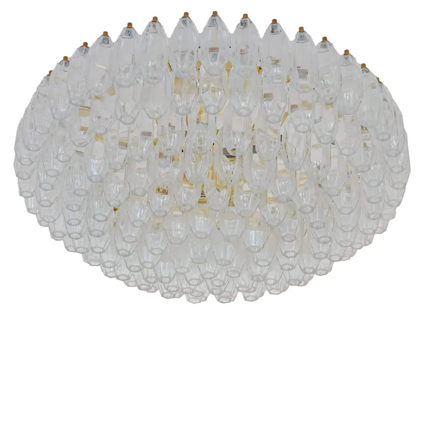 Prismatico 12-Light Clear Ceiling Lamp