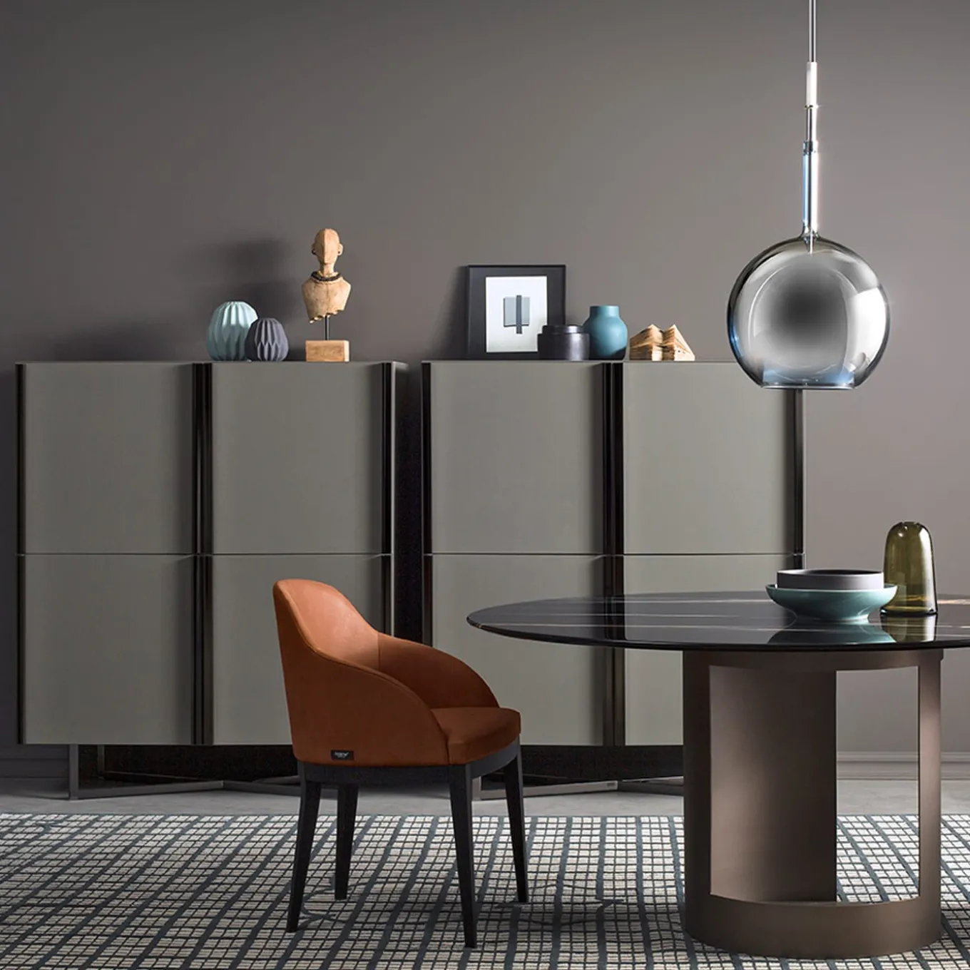 Profile Black Nickel Cupboard