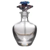 Profumo Crystal Bordeux Murano Flower Stopper Perfume Bottle