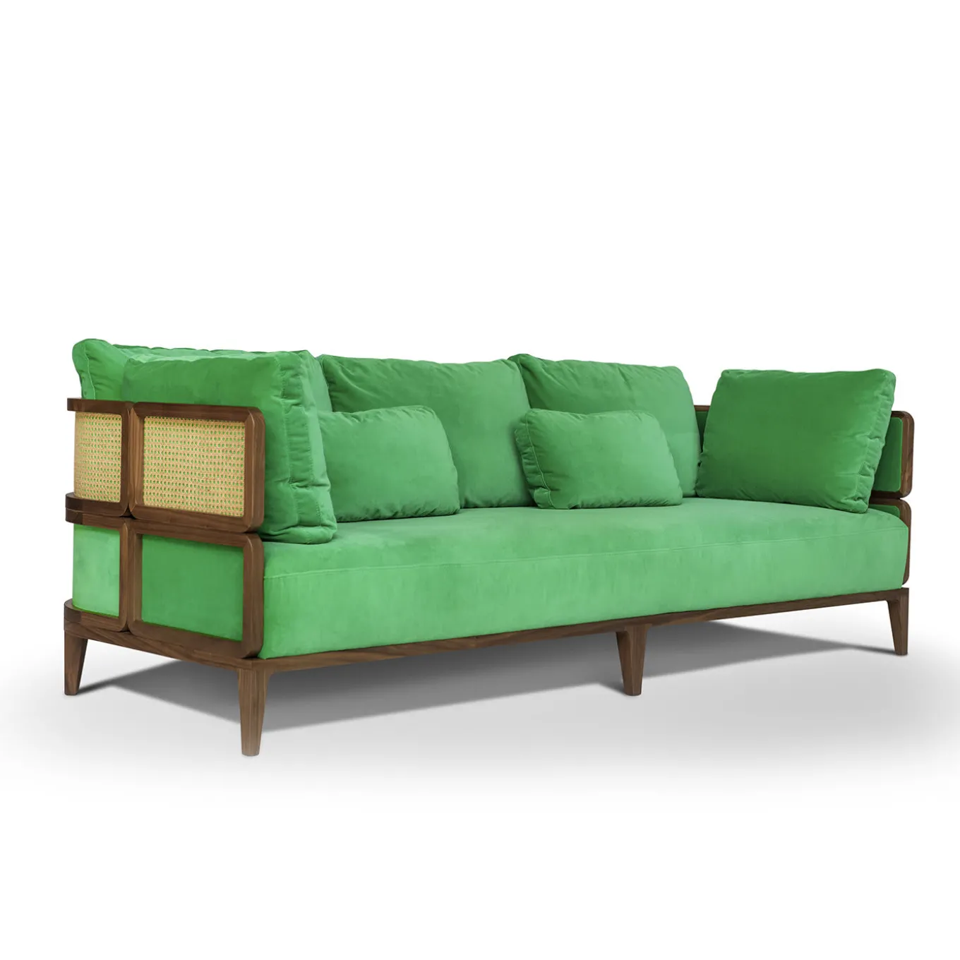 Promenade Green Sofa by Philippe Nigro