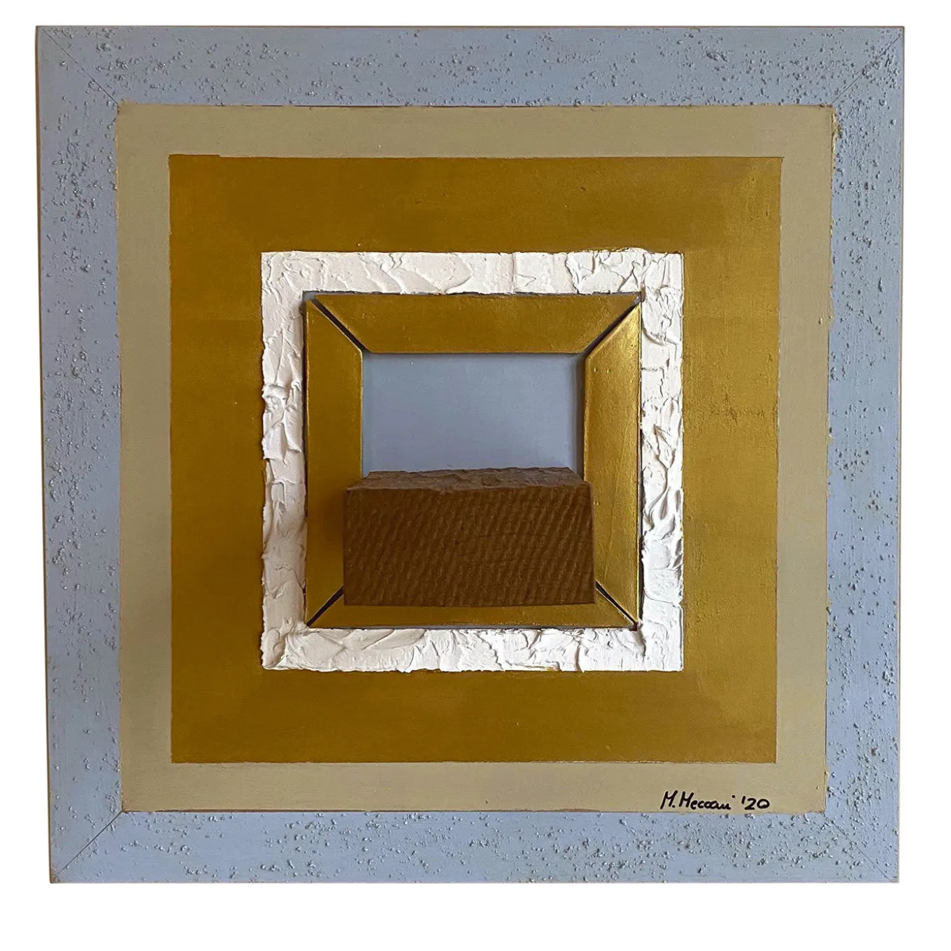 Prospettico Decorative Panel and Shelf by Mascia Meccani