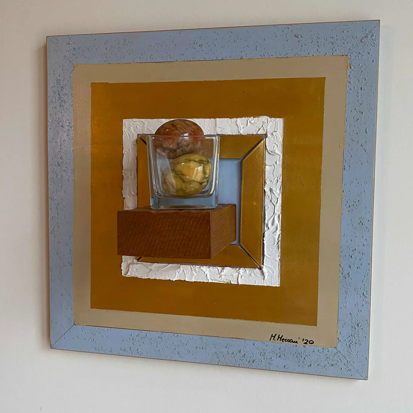 Prospettico Decorative Panel and Shelf by Mascia Meccani