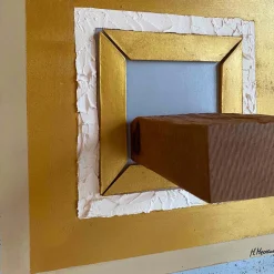 Prospettico Decorative Panel and Shelf by Mascia Meccani