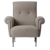 Pulce light gray armchair