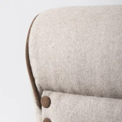 Pulce light gray armchair
