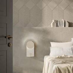 Punto A Beige Lecce Limestone Wall Lamp by Apospersano