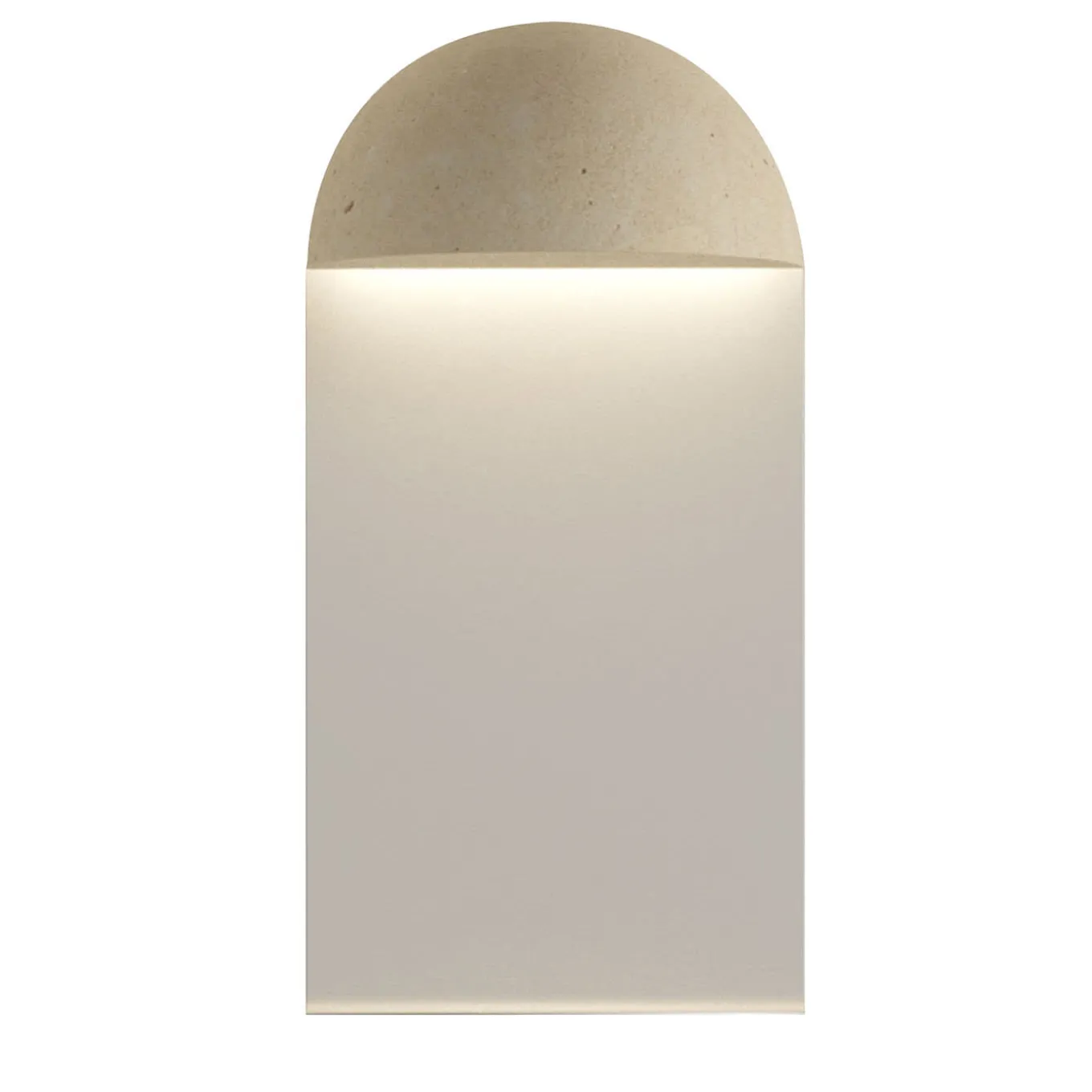Punto B Beige Lecce Limestone Wall Lamp by Apospersano