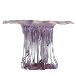 Purple And Blue Glass Sculpture