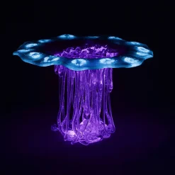 Purple And Blue Glass Sculpture