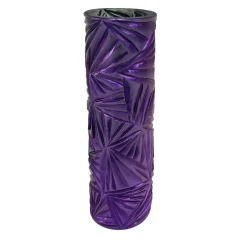 Purple Crystal Hand Engraved Vase