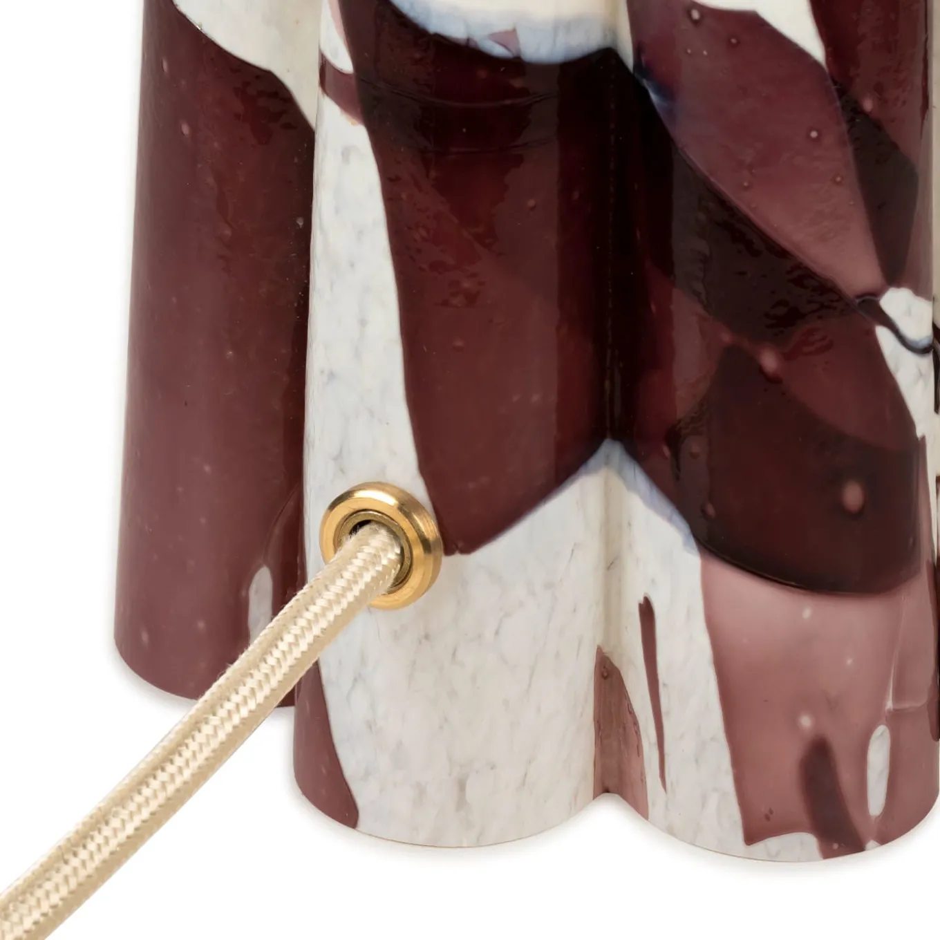 Purple Murano Glass Bucket Lamp