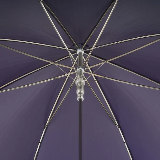 Purple Silver Lion Handle Umbrella
