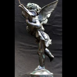 Putto with Dolphin Sculpture