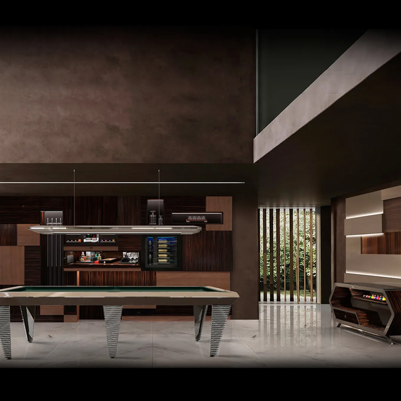 Pyramid Kame Billiard Pool Table