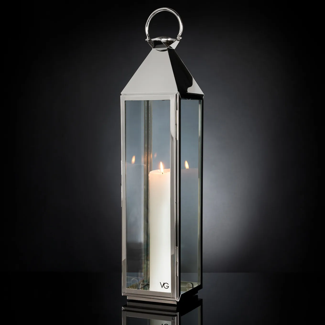 Pyramid Large Tall Lantern