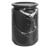 Pyxis Large Black Marquina Jar by Ivan Colominas