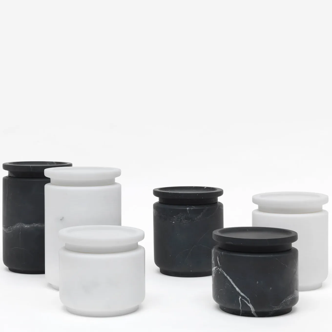 Pyxis Large White Michelangelo Jar by Ivan Colominas