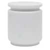 Pyxis Medium White Michelangelo Jar by Ivan Colominas