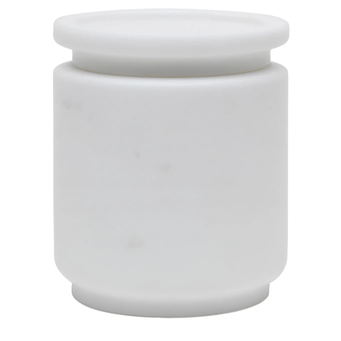 Pyxis Medium White Michelangelo Jar by Ivan Colominas