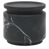 Pyxis Small Black Marquina Jar by Ivan Colominas