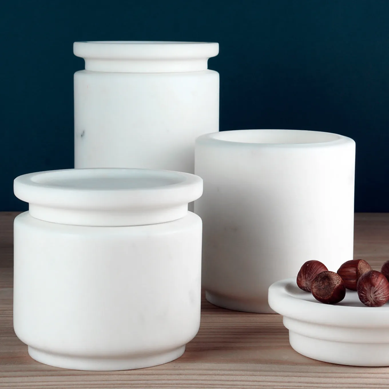 Pyxis Small White Michelangelo Jar by Ivan Colominas