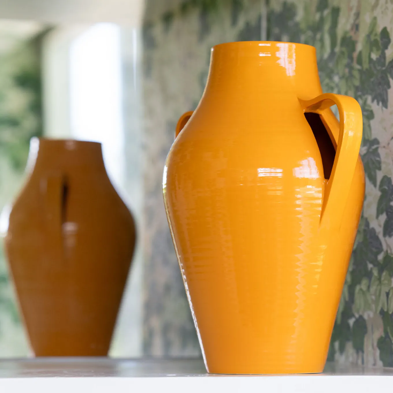 Quartara Mustard Ceramic Vase