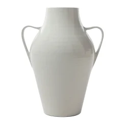 Quartara White Ceramic Vase