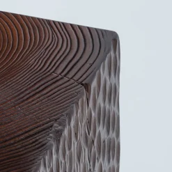 Quartus I Carved Moka Stool