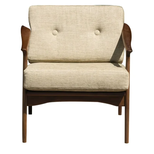 Quiete Walnut Lounge Chair #1