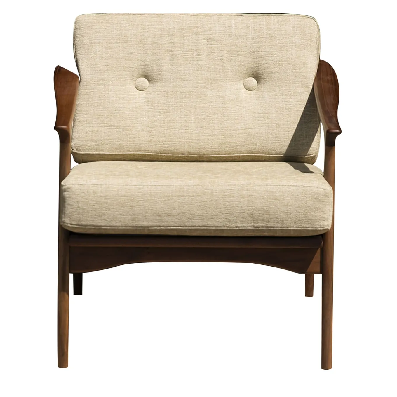 Quiete Walnut Lounge Chair #1