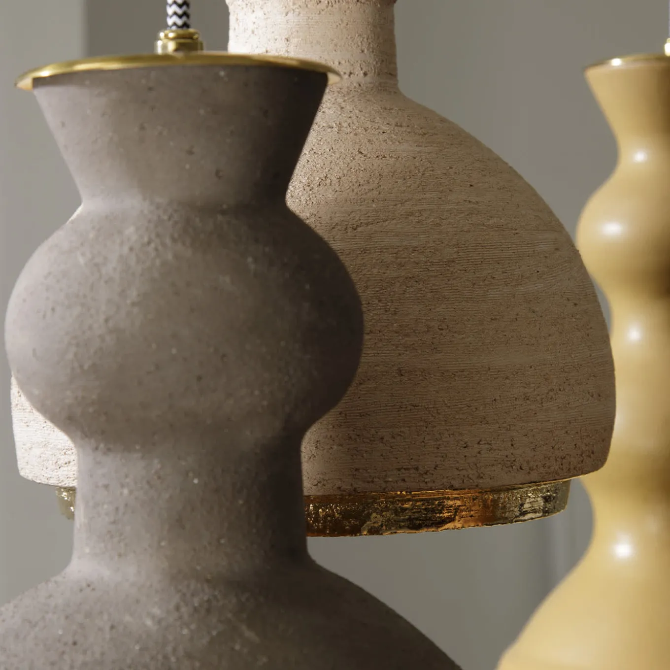 7307/R Allegra Sandblasted Pink Pendant Lamp