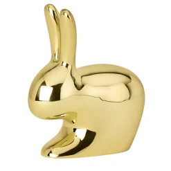 Rabbit Doorstop in Polished Brass by Stefano Giovannoni