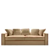 Rafaella Bio Beige & Orange Velvet 3 Seater Sofa